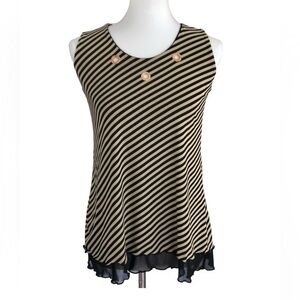 Layered sleeveless dressy tank top